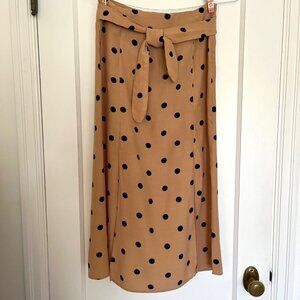 Mango Polka Dot Midi Skirt | US Size XS